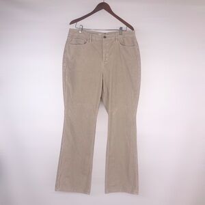 Good American Good Classic High Waist Bootcut Corduroy Jeans Bone Size 16